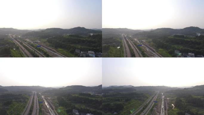 广南高速公路航拍素材