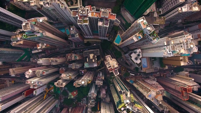 香港市鸟瞰图