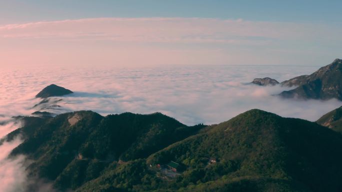 南岳衡山藏经殿祝融峰云海日出日落