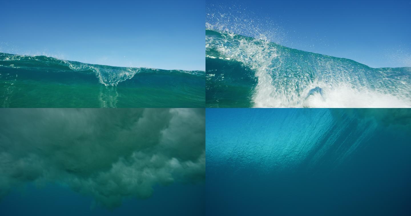 海浪大海海浪浪花敬畏大自然的力量