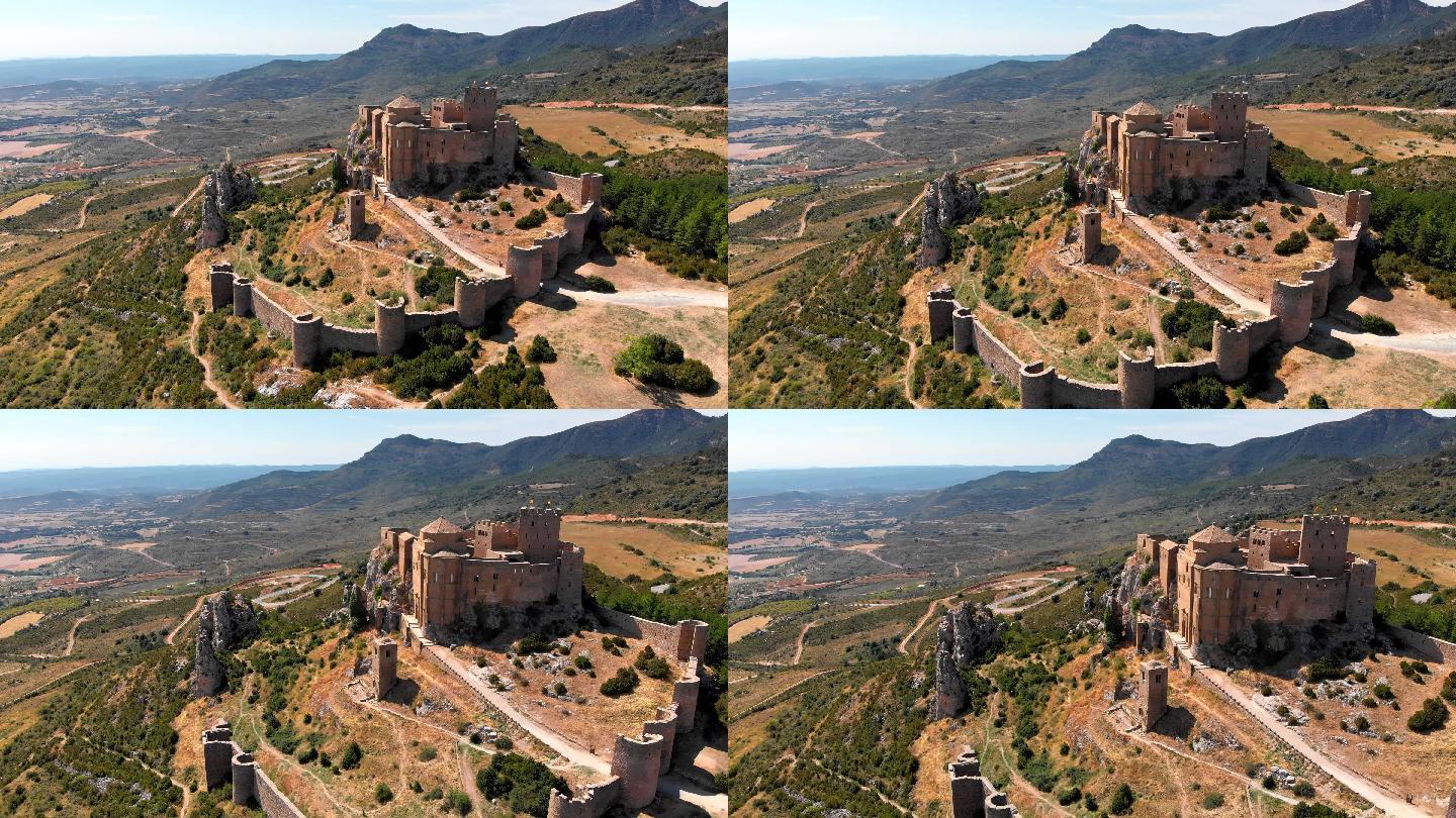 西班牙阿拉贡的洛阿雷中世纪城堡