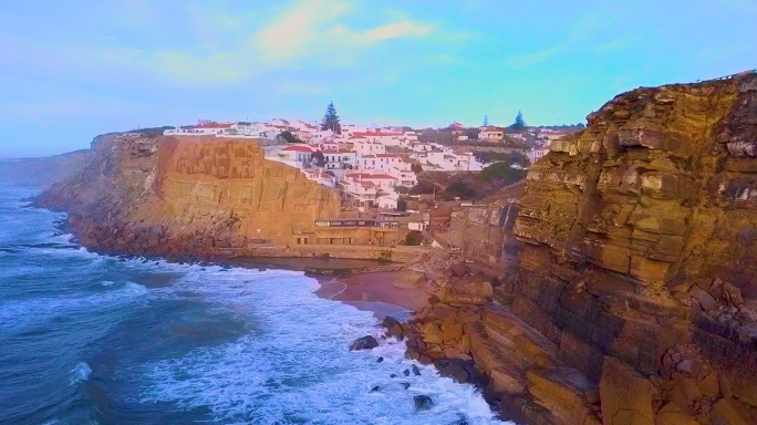 葡萄牙悬崖村欧洲海岸