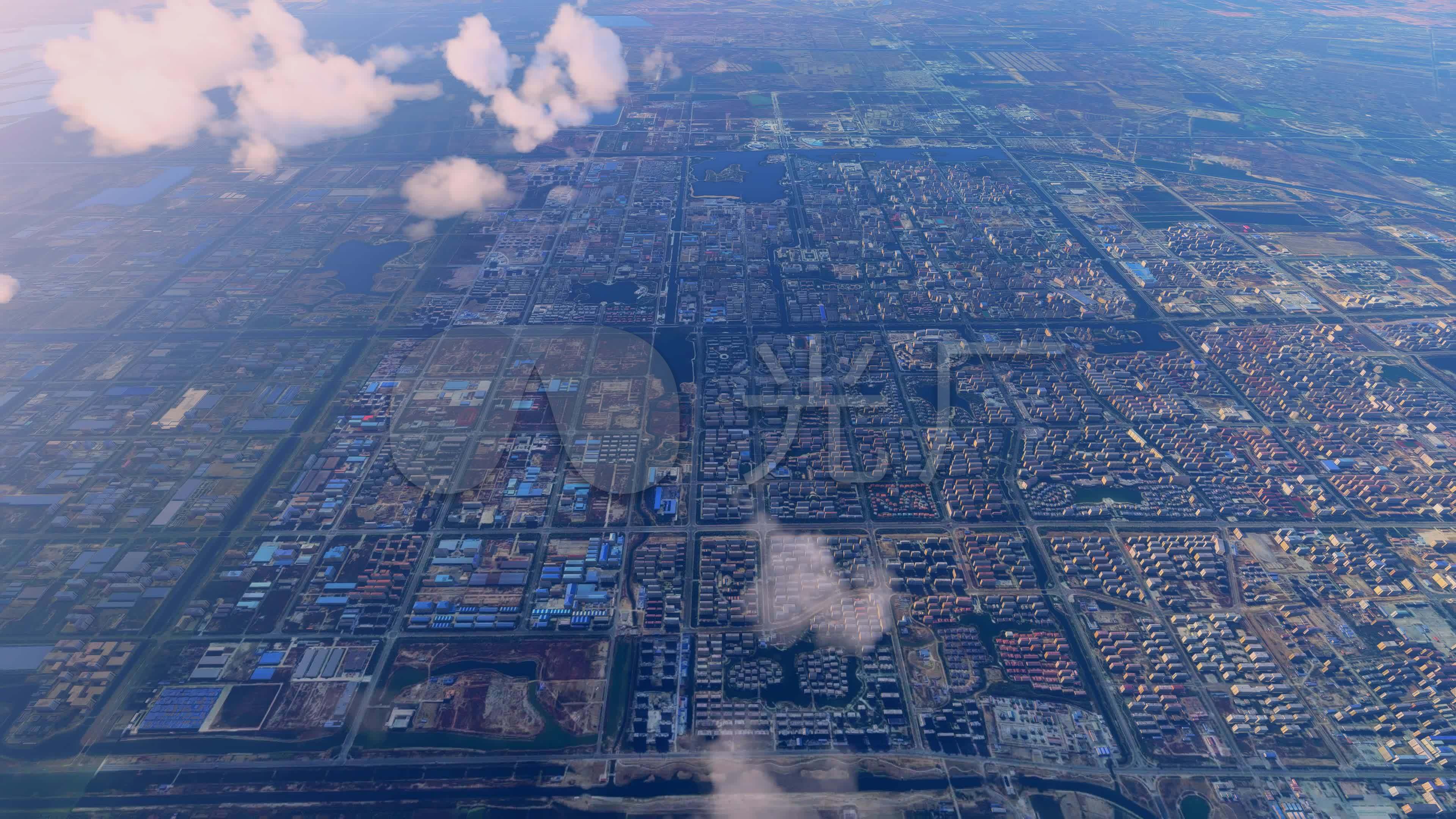 4k山东省东营市航拍_3840x2160_高清视频素材下载(编号:5877578)_影视