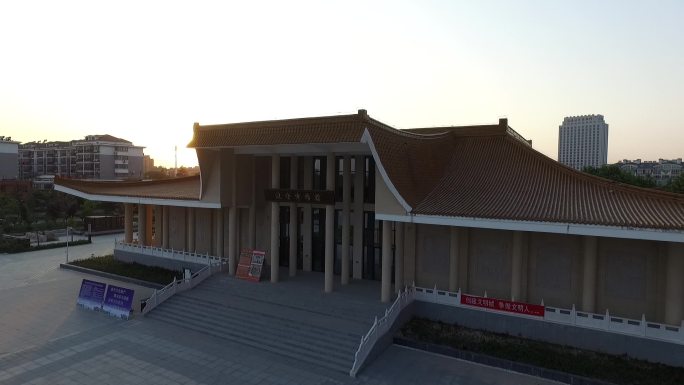 航拍涟水县博物馆