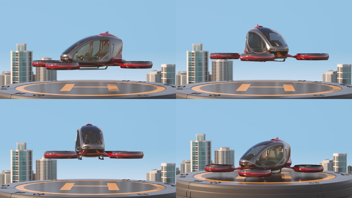 无人机三维动画未来科技