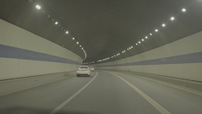 夜晚道路隧道素材