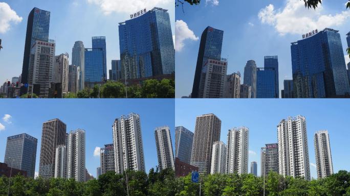 【4K】城市高楼、城市高层建筑