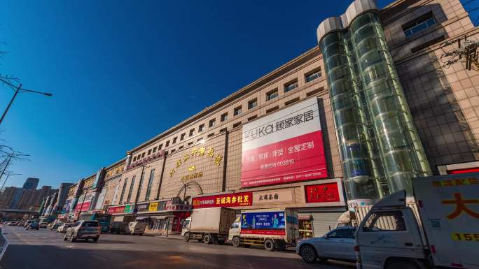 4K大连大菜市街景延时