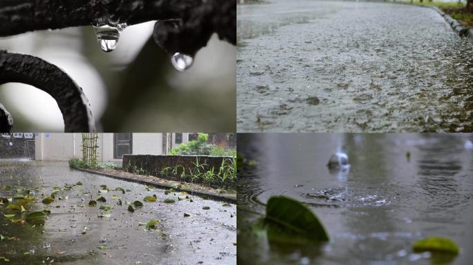 雨滴慢镜头