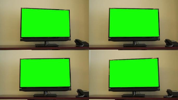 绿色屏幕电视绿屏绿幕抠图抠像看电视