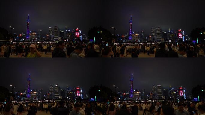 高清上海南京路夜景（三）升格视频