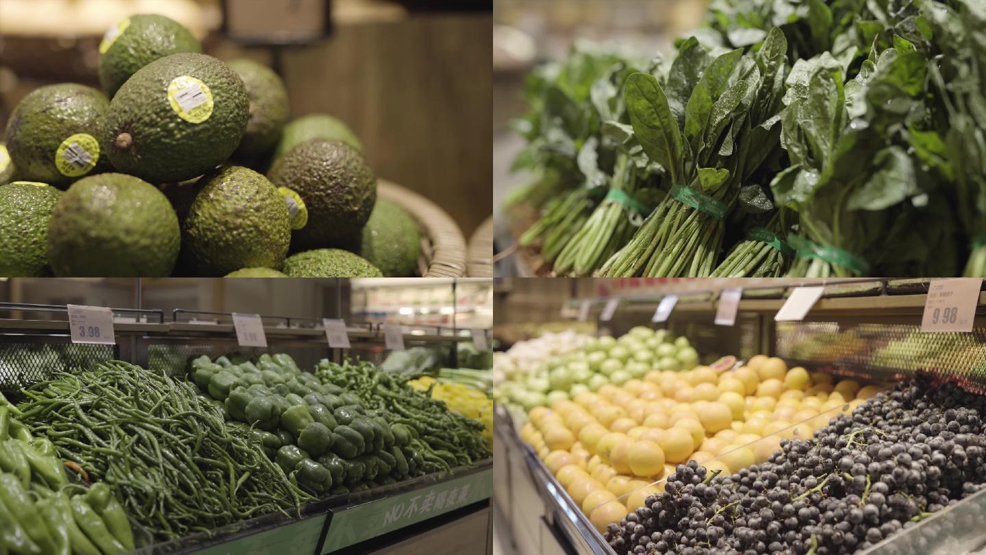 进口生鲜超市新鲜水果蔬菜超市货架