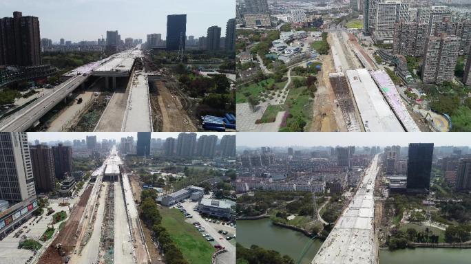 4K城市建设，道路施工，快速路，环城高架