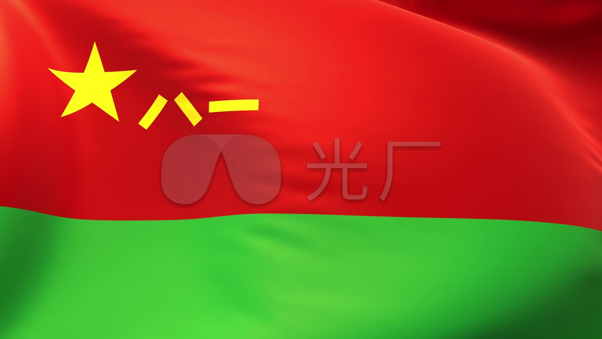 4k陆军军旗无缝循环背景30fps