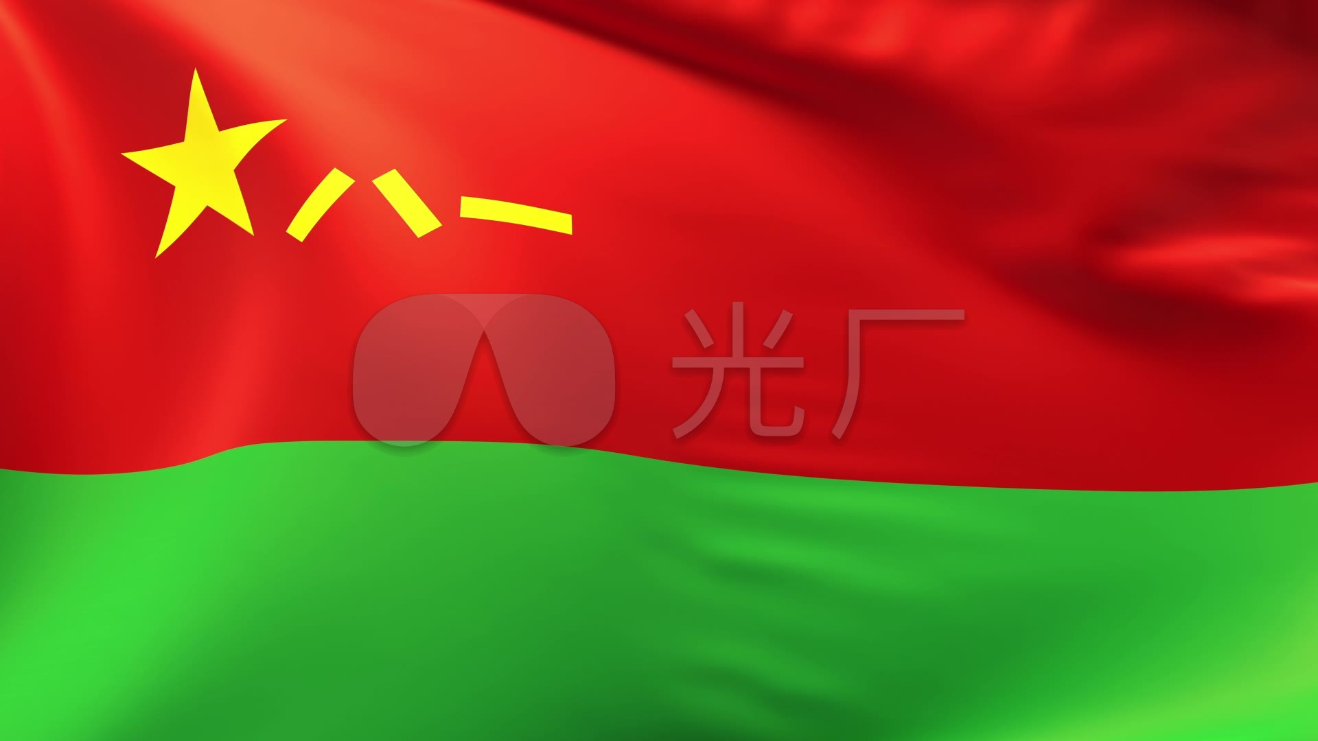 4k陆军军旗无缝循环背景30fps