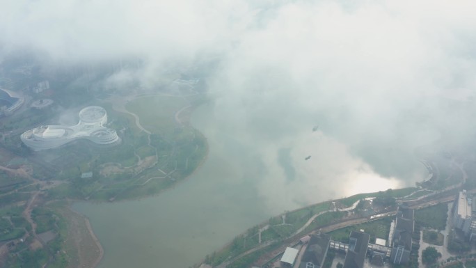 福州旗山湖航拍