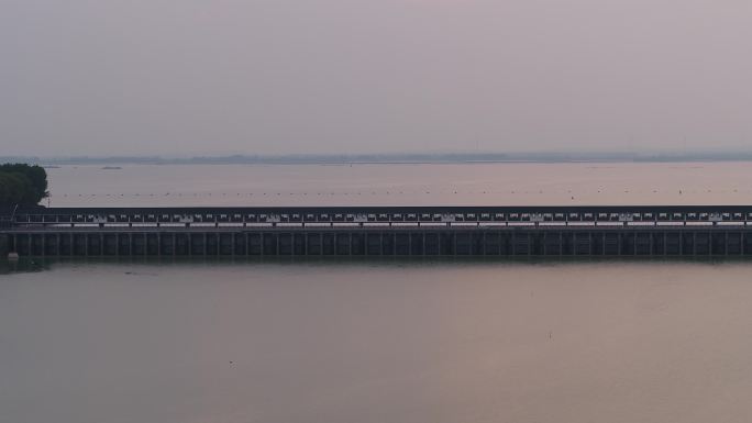 4K淮安洪泽湖大坝三河闸