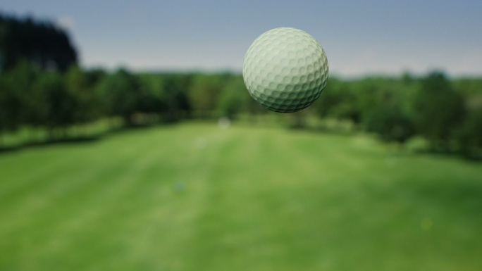 空中高尔夫球-慢动作
