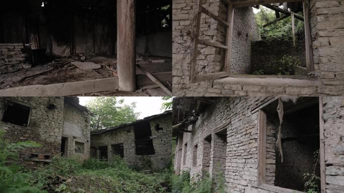 农村荒废破旧房子