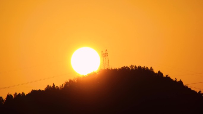 日出太阳升起高清实拍视频