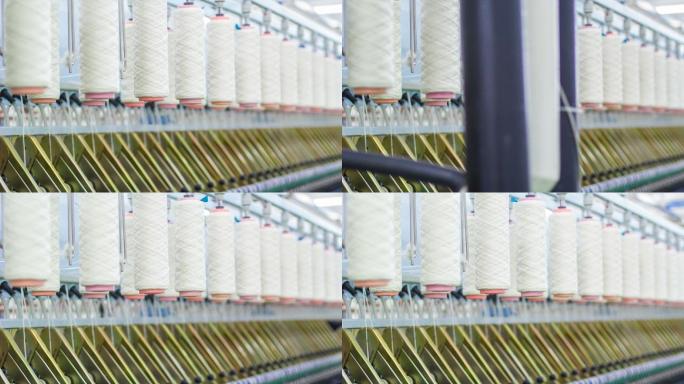 纺纱机上的线轴丝绸单线皮带