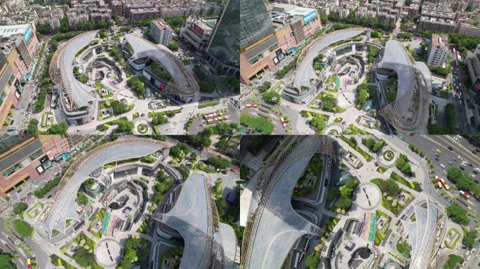 2021最新广州天环广场4K航拍