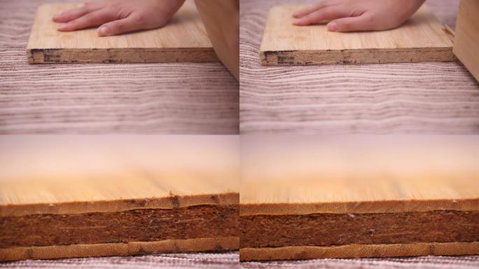 锯菜板切菜板三合板横截面(5)