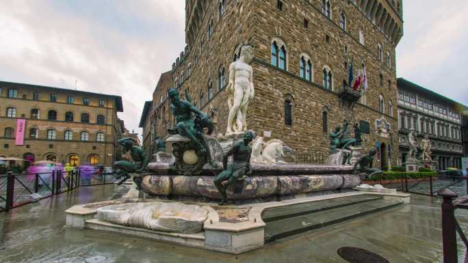 意大利佛罗伦萨海神喷泉雕塑