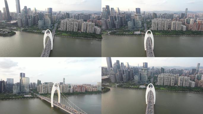 猎德大桥珠江新城4K航拍