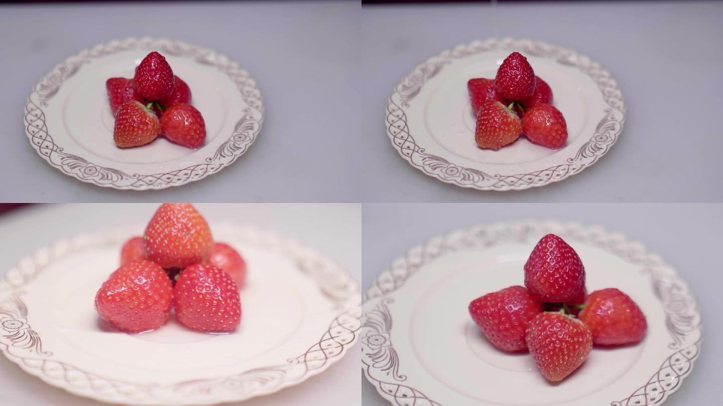 4K高清实拍草莓视频素材