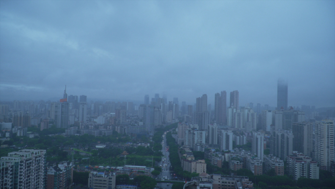 下雨素材-城市下雨镜头