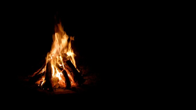 营火，篝火希望之火取暖晚会