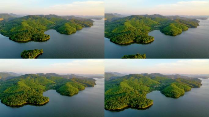 溧阳天目湖山水航拍4k