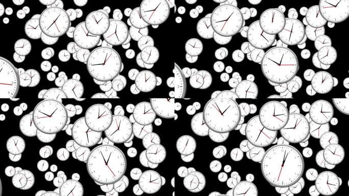 飞行背景快速时钟时间