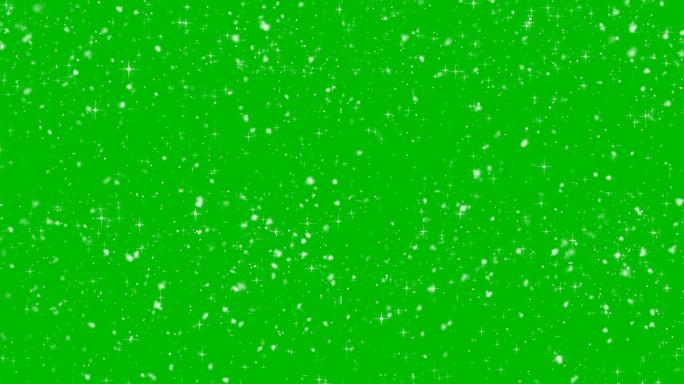 暴雪绿屏抠像素材
