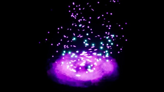 紫色粒子旋风特效--带透明通道
