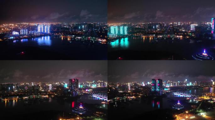 [有版权]4k航拍日照城市夜景04