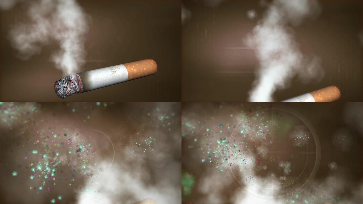 香烟燃烧后会产生4000多种对人体有害物