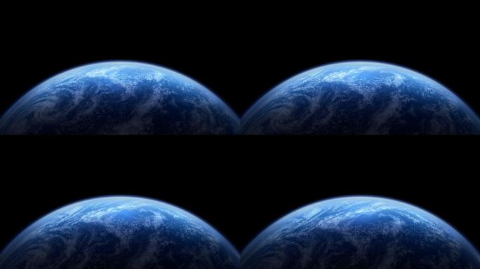 旋转的地球合成素材三维3d模拟