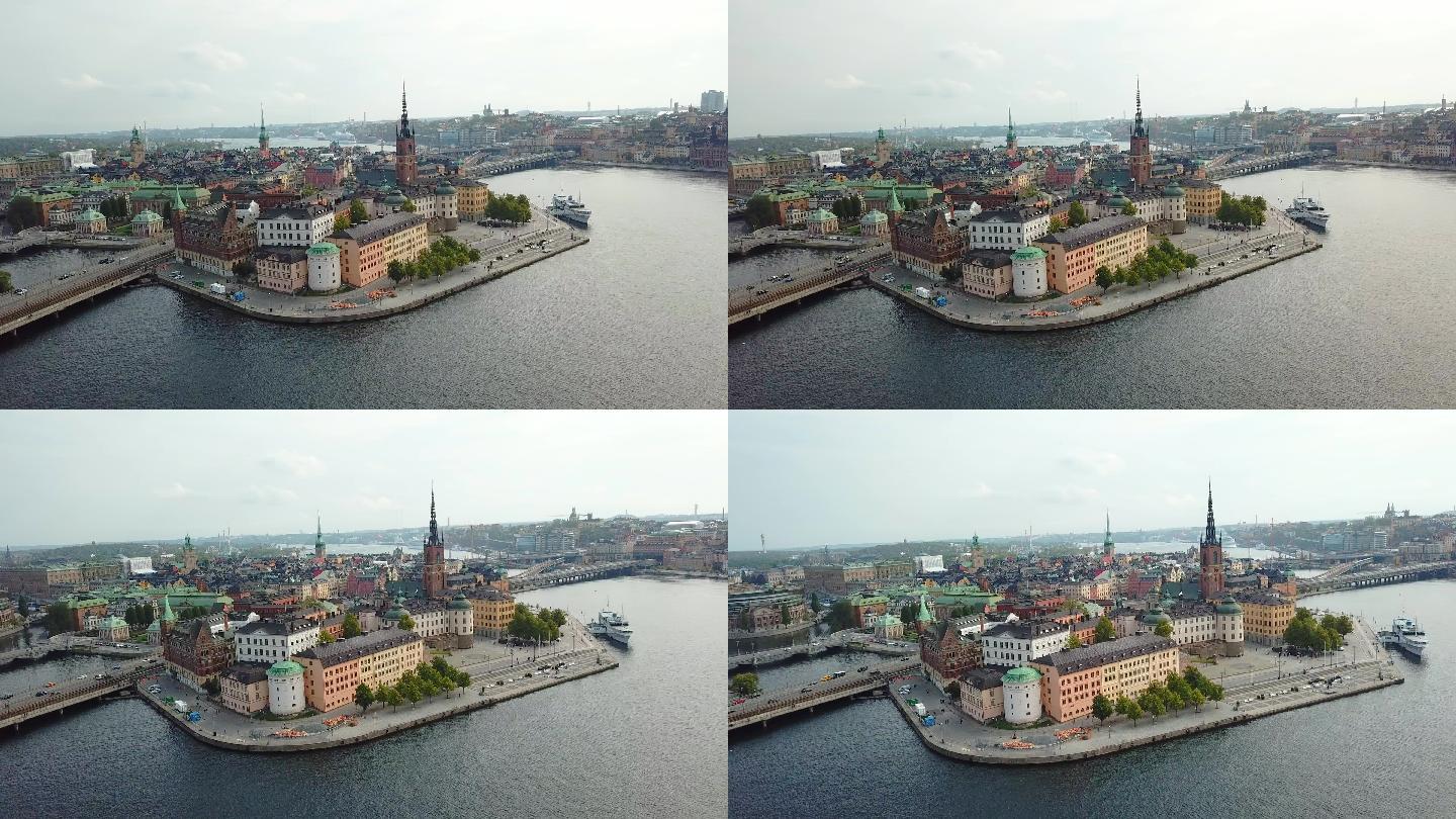 从海上看斯德哥尔摩老城