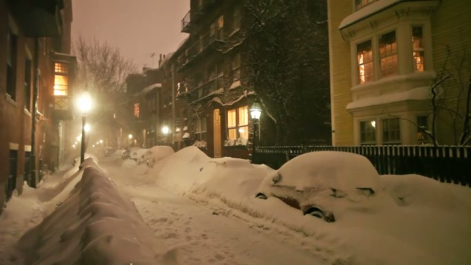 雪季的街道