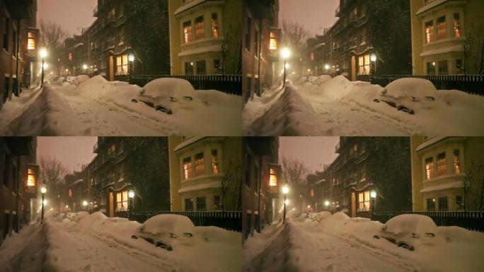 雪季的街道