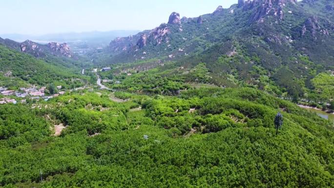 日照五莲九仙山周边山区航拍