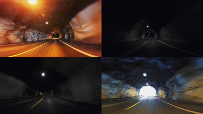 在挪威开车：在隧道里