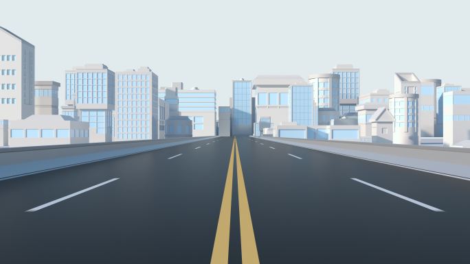 城市与道路3D渲染