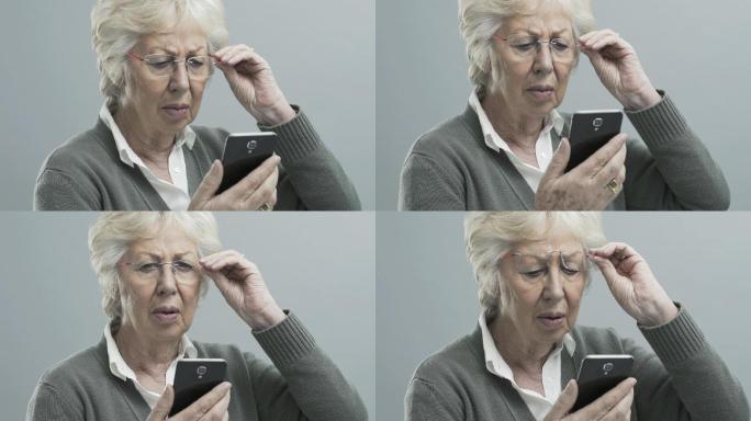老年人使用智能手机