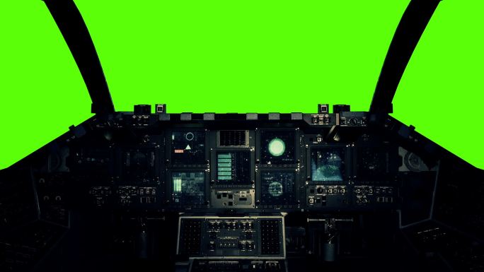 飞船驾驶舱绿屏抠像