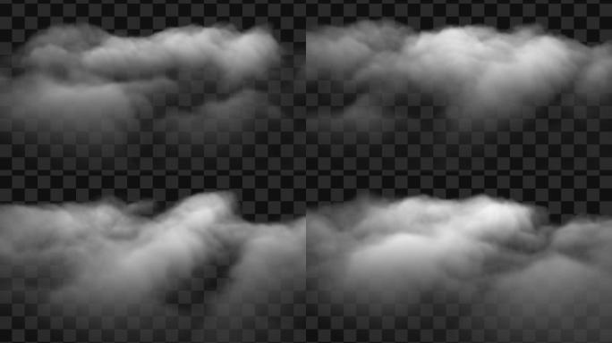 【Alpha通道】白云PNG序列帧A47