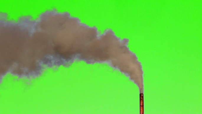 工业厂房烟雾造成的空气污染