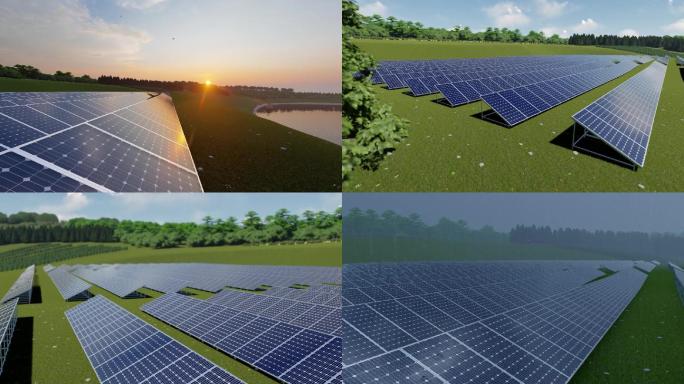 太阳能光伏绿色新能源发电电池组